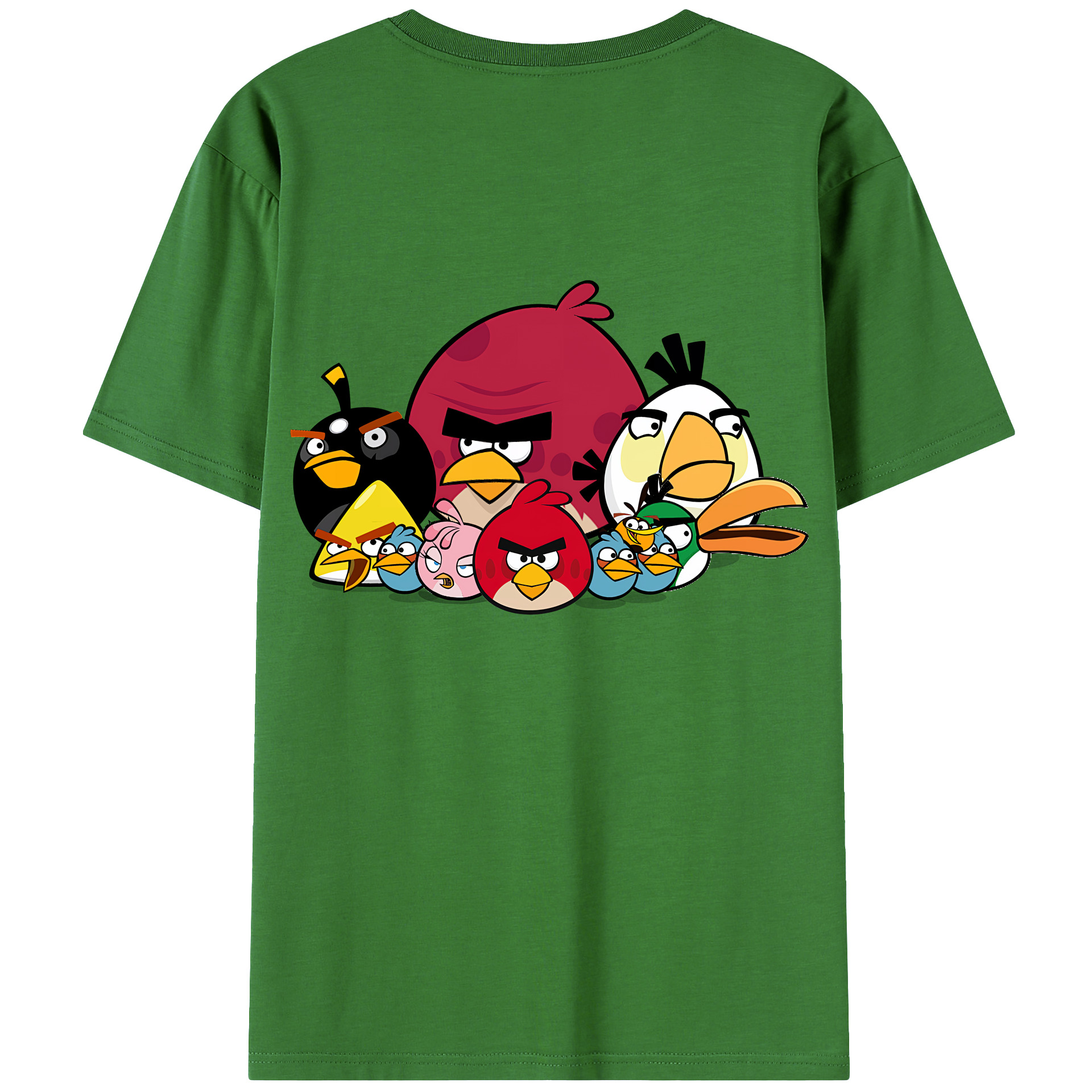 （画像用） Angry Birds アングリーバード レディース半袖Tシャツ(バックプリント)